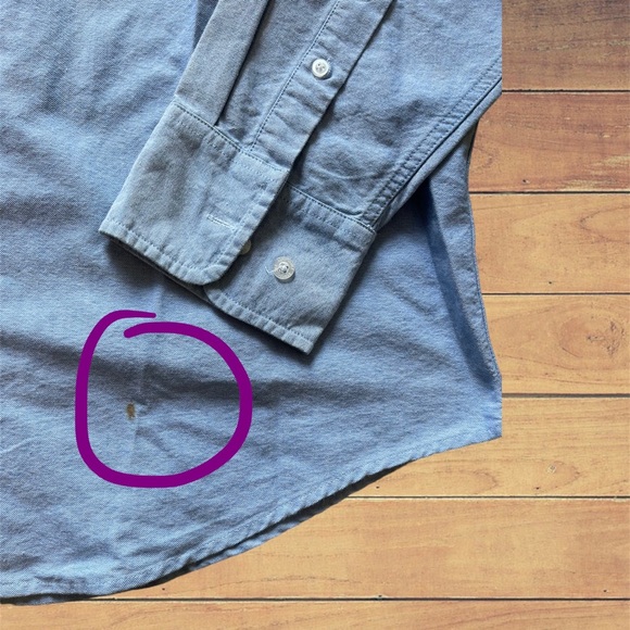 NWT Aeropostale Light Blue Button Down Dress Shirt - Picture 4 of 6